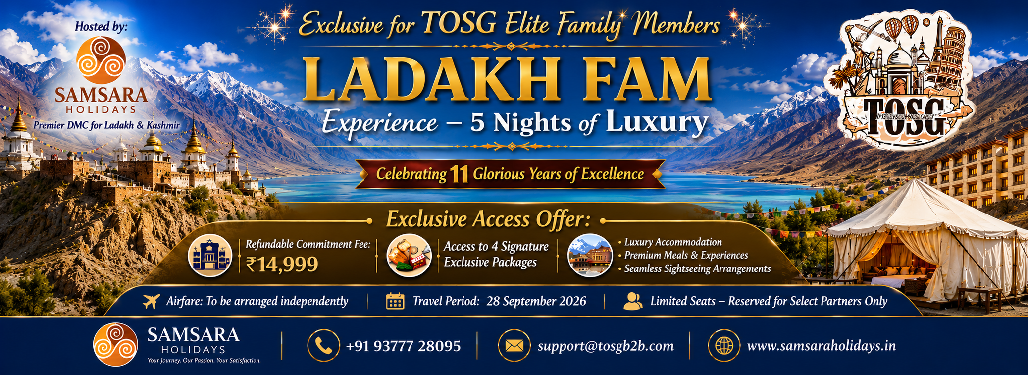 🏔️Ladakh FAM Experience – 5 Nights of Luxury